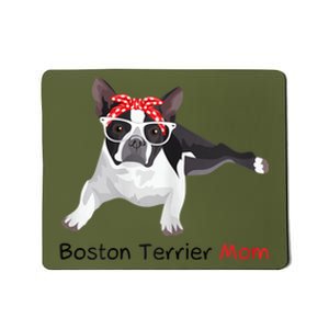 Boston Terrier Mom Bandana Womens Boston Terrier. Dog Mousepad