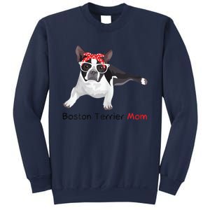 Boston Terrier Mom Bandana Womens Boston Terrier. Dog Sweatshirt