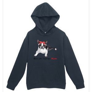 Boston Terrier Mom Bandana Womens Boston Terrier. Dog Urban Pullover Hoodie