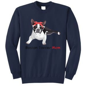 Boston Terrier Mom Bandana Womens Boston Terrier. Dog Tall Sweatshirt