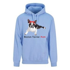 Boston Terrier Mom Bandana Womens Boston Terrier. Dog Unisex Surf Hoodie