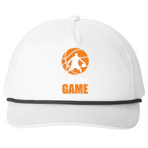 Basketball Thats My Game Snapback Five-Panel Rope Hat