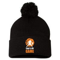 Basketball Thats My Game Pom Pom 12in Knit Beanie