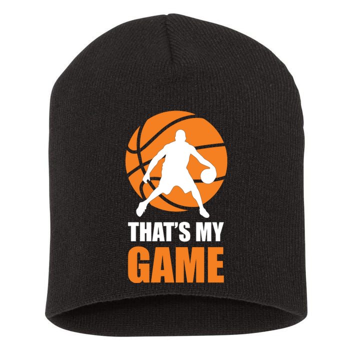 Basketball Thats My Game Short Acrylic Beanie