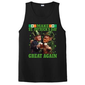 Beer Trump Make St PatrickS Day Great Again Irish Shamrock PosiCharge Competitor Tank