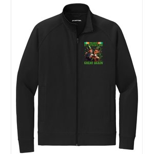 Beer Trump Make St PatrickS Day Great Again Irish Shamrock Stretch Full-Zip Cadet Jacket