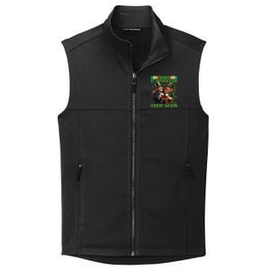 Beer Trump Make St PatrickS Day Great Again Irish Shamrock Collective Smooth Fleece Vest