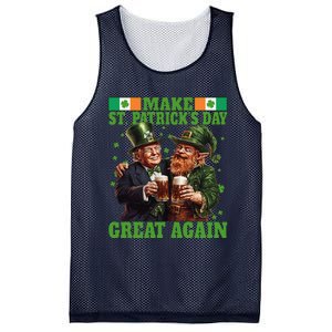 Beer Trump Make St PatrickS Day Great Again Irish Shamrock Mesh Reversible Basketball Jersey Tank