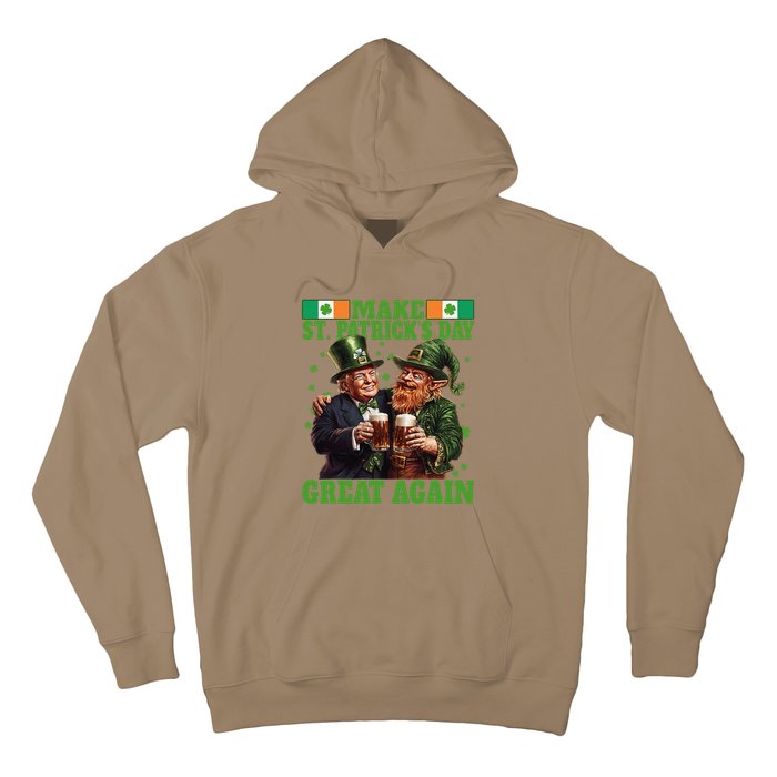 Beer Trump Make St PatrickS Day Great Again Irish Shamrock Hoodie