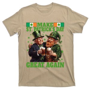 Beer Trump Make St PatrickS Day Great Again Irish Shamrock T-Shirt