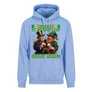 Beer Trump Make St PatrickS Day Great Again Irish Shamrock Unisex Surf Hoodie