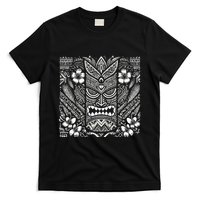 Bohemian Tiki Mask Front & Back Polynesian Style Boho T-Shirt
