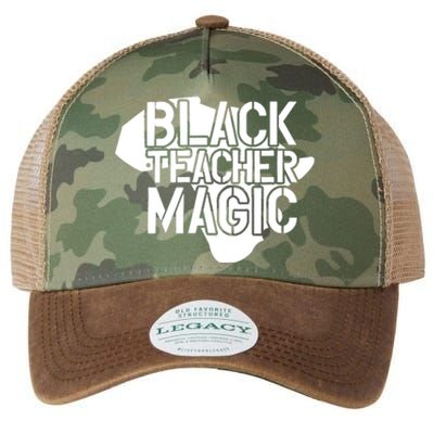 Black Teacher Magic Gift Teacher Black History Month Legacy Tie Dye Trucker Hat