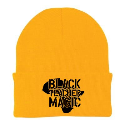 Black Teacher Magic Gift Teacher Black History Month Knit Cap Winter Beanie