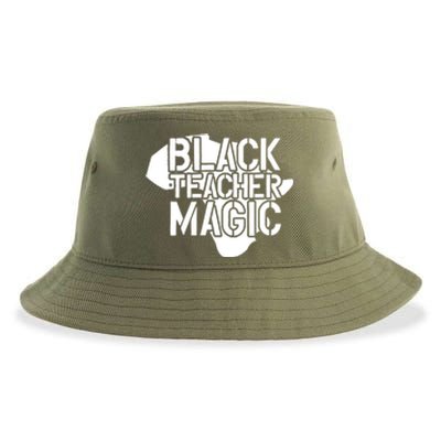 Black Teacher Magic Gift Teacher Black History Month Sustainable Bucket Hat