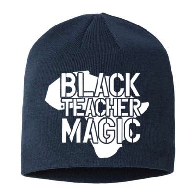 Black Teacher Magic Gift Teacher Black History Month Sustainable Beanie