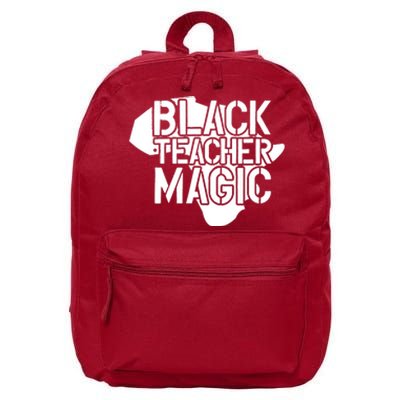 Black Teacher Magic Gift Teacher Black History Month 16 in Basic Backpack