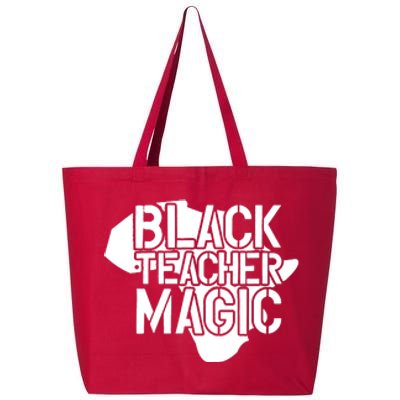 Black Teacher Magic Gift Teacher Black History Month 25L Jumbo Tote