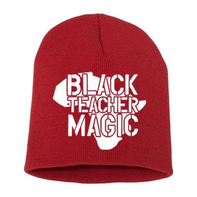 Black Teacher Magic Gift Teacher Black History Month Short Acrylic Beanie