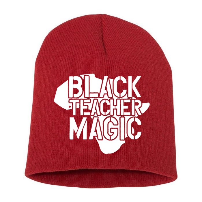 Black Teacher Magic Gift Teacher Black History Month Short Acrylic Beanie