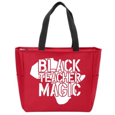 Black Teacher Magic Gift Teacher Black History Month Zip Tote Bag