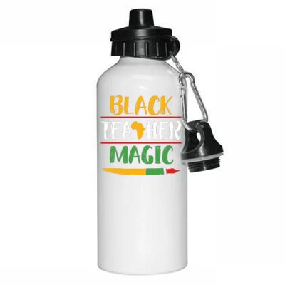 Black Teacher Magic Black History Month Africa Aluminum Water Bottle