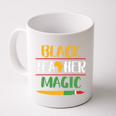 Black Teacher Magic Black History Month Africa Coffee Mug