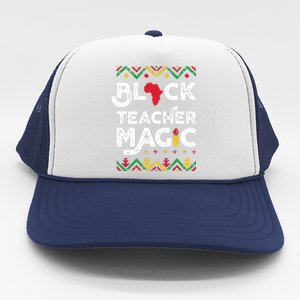 Black Teacher Magic Teacher Black History Month Trucker Hat