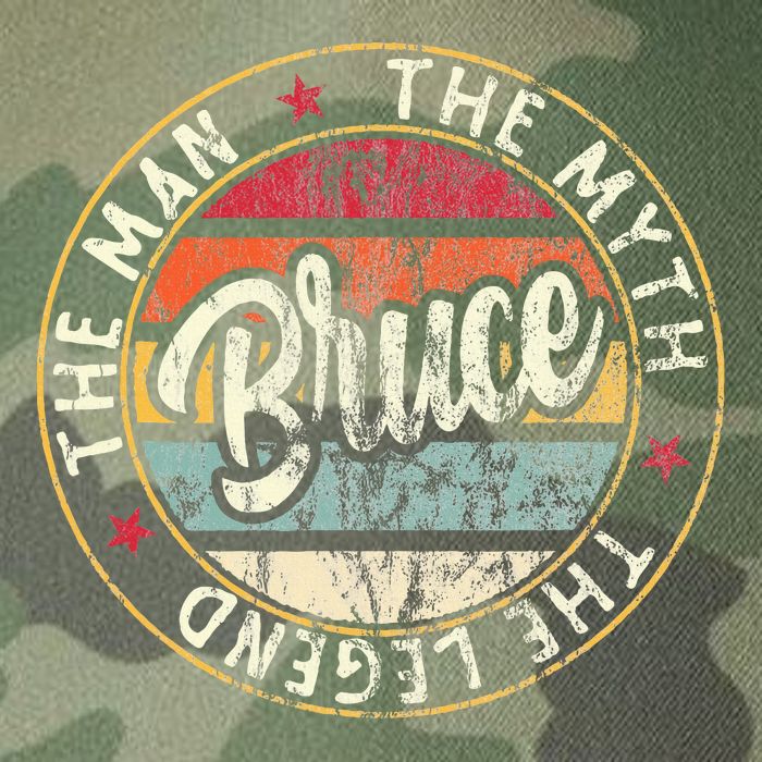 Bruce The Man The Myth The Legend First Name Bruce Legacy Tie Dye Trucker Hat