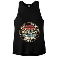 Bruce The Man The Myth The Legend First Name Bruce Ladies PosiCharge Tri-Blend Wicking Tank