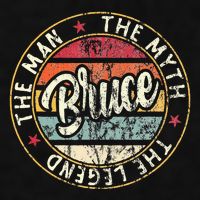 Bruce The Man The Myth The Legend First Name Bruce Ladies PosiCharge Tri-Blend Wicking Tank