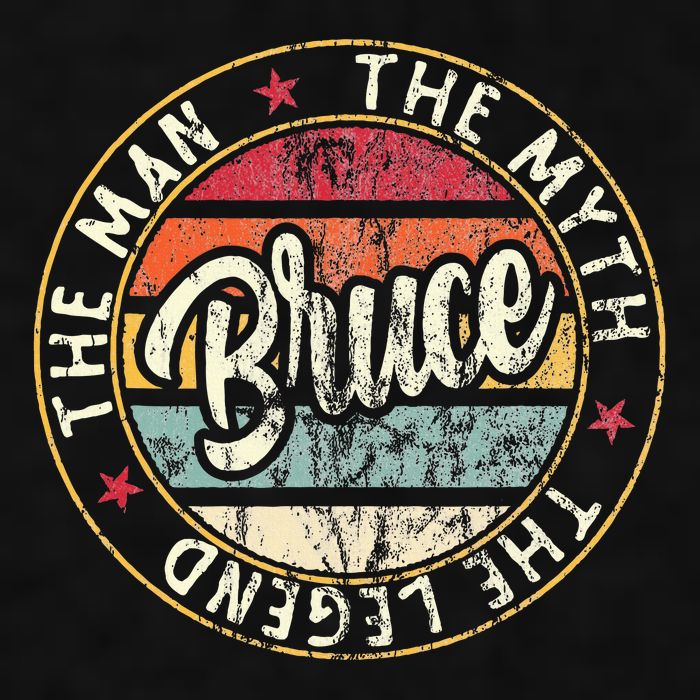 Bruce The Man The Myth The Legend First Name Bruce Ladies PosiCharge Tri-Blend Wicking Tank
