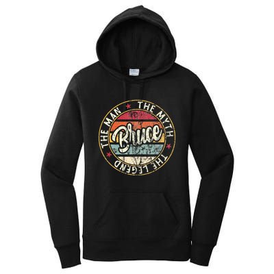 Bruce The Man The Myth The Legend First Name Bruce Women's Pullover Hoodie