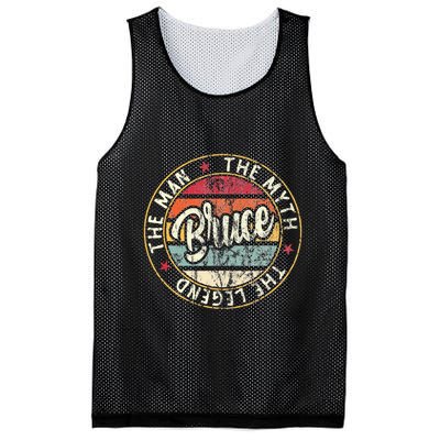 Bruce The Man The Myth The Legend First Name Bruce Mesh Reversible Basketball Jersey Tank