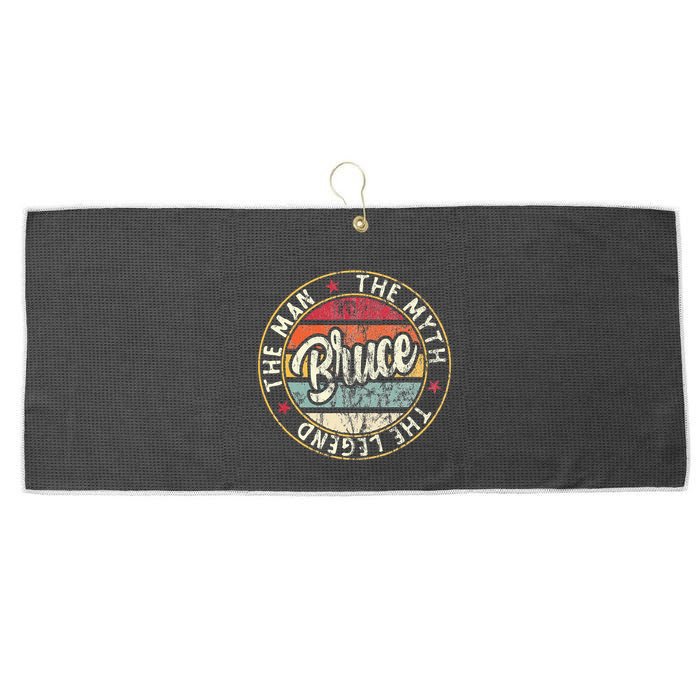 Bruce The Man The Myth The Legend First Name Bruce Large Microfiber Waffle Golf Towel