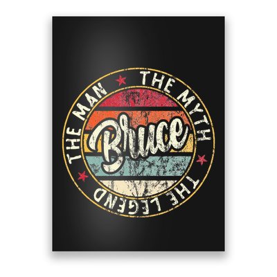 Bruce The Man The Myth The Legend First Name Bruce Poster
