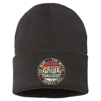 Bruce The Man The Myth The Legend First Name Bruce Sustainable Knit Beanie