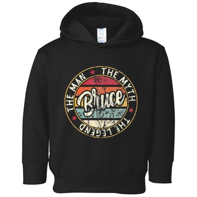 Bruce The Man The Myth The Legend First Name Bruce Toddler Hoodie