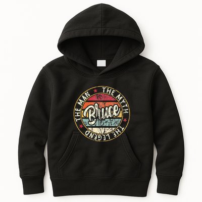 Bruce The Man The Myth The Legend First Name Bruce Kids Hoodie
