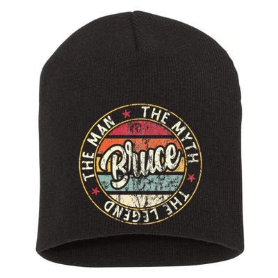 Bruce The Man The Myth The Legend First Name Bruce Short Acrylic Beanie