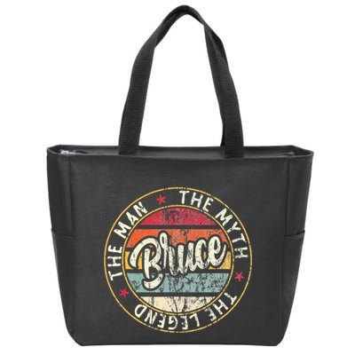 Bruce The Man The Myth The Legend First Name Bruce Zip Tote Bag