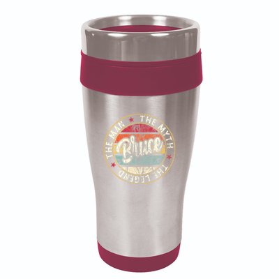 Bruce The Man The Myth The Legend First Name Bruce 16oz Travel Tumbler