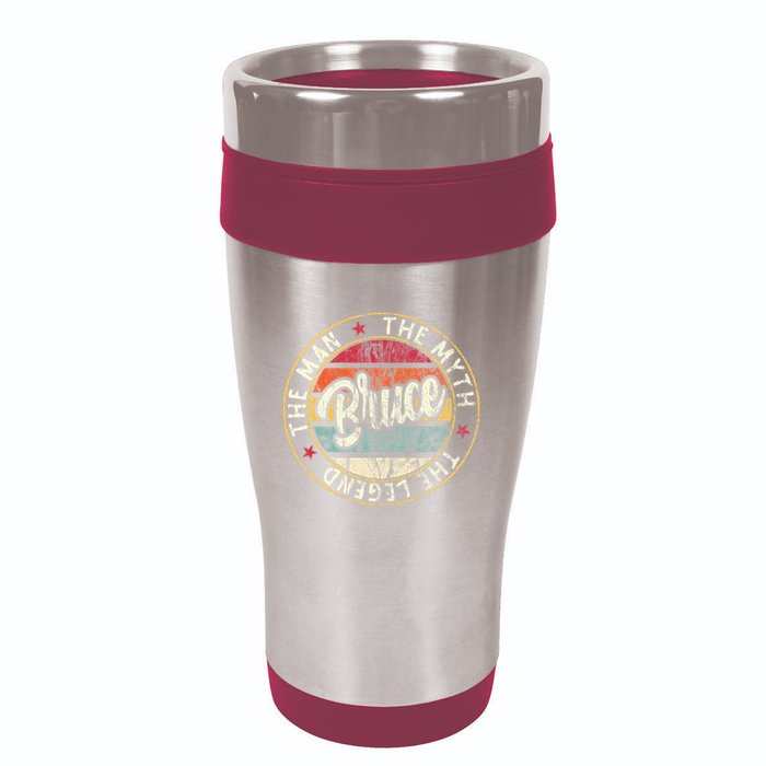Bruce The Man The Myth The Legend First Name Bruce 16oz Travel Tumbler