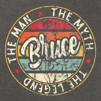 Bruce The Man The Myth The Legend First Name Bruce Cotton Canvas Backpack