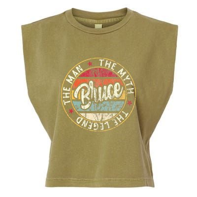 Bruce The Man The Myth The Legend First Name Bruce Garment-Dyed Women's Muscle Tee