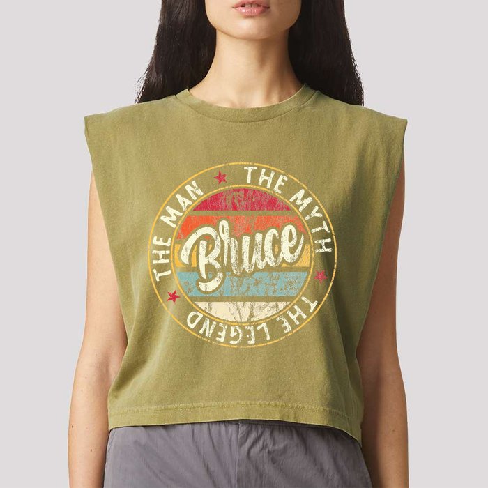 Bruce The Man The Myth The Legend First Name Bruce Garment-Dyed Women's Muscle Tee