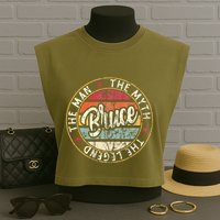 Bruce The Man The Myth The Legend First Name Bruce Garment-Dyed Women's Muscle Tee