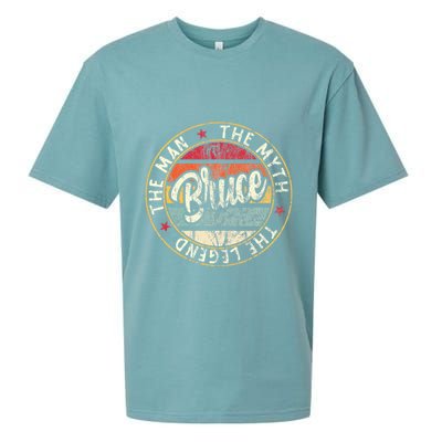 Bruce The Man The Myth The Legend First Name Bruce Sueded Cloud Jersey T-Shirt