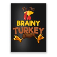 Brainy Turkey Matching Family Group Thanksgiving Gifts  Poster