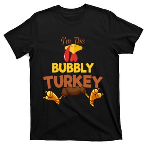 Bubbly Turkey Matching Family Group Thanksgiving Gifts  T-Shirt